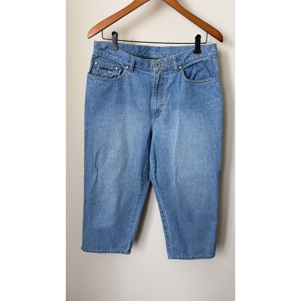 Lauren Jeans Co Ralph Lauren Size 12 Medium Wash Denim Capris Jeans